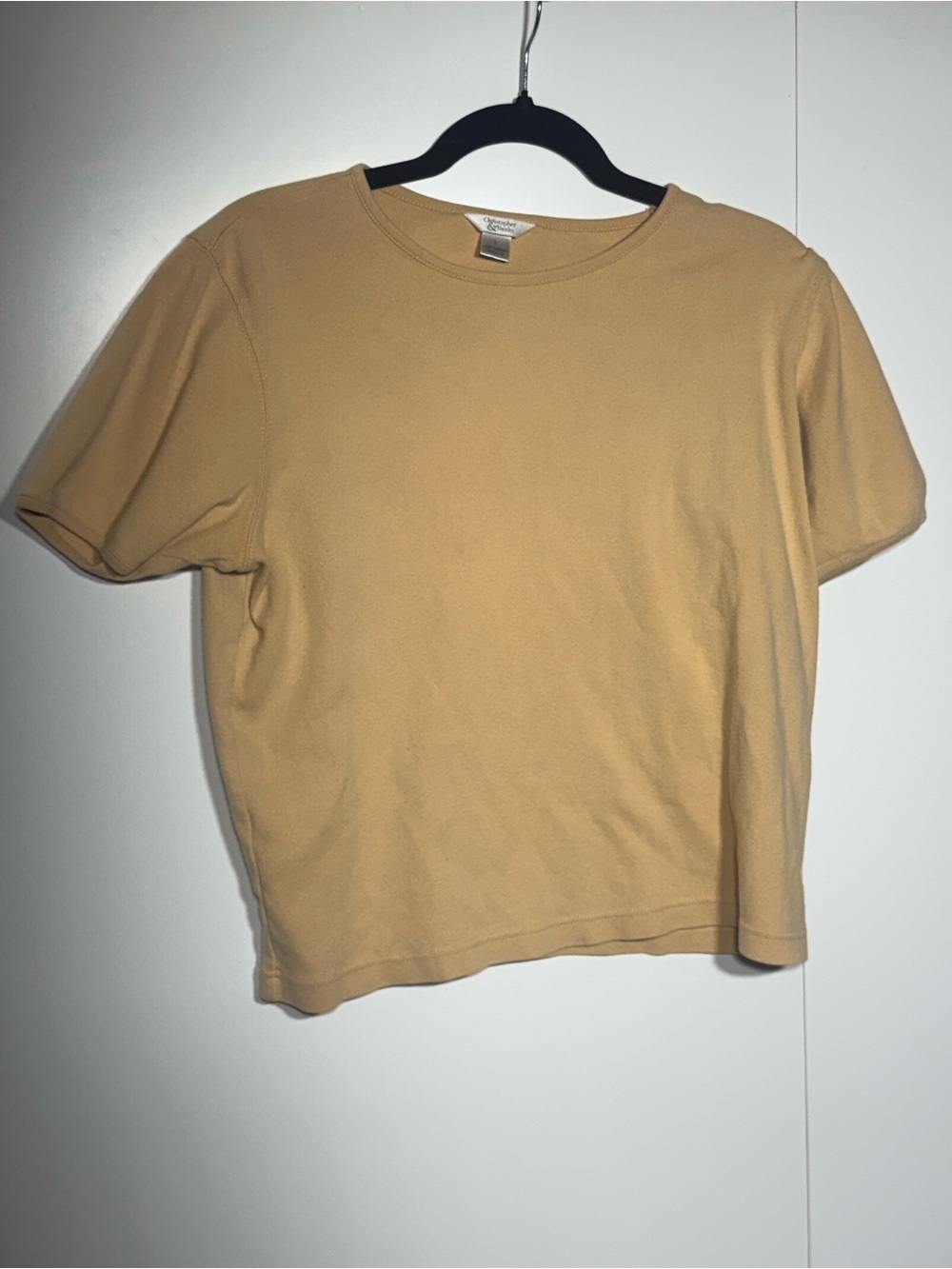 Christopher & Banks Short-Sleeve Crewneck Tee - Tan